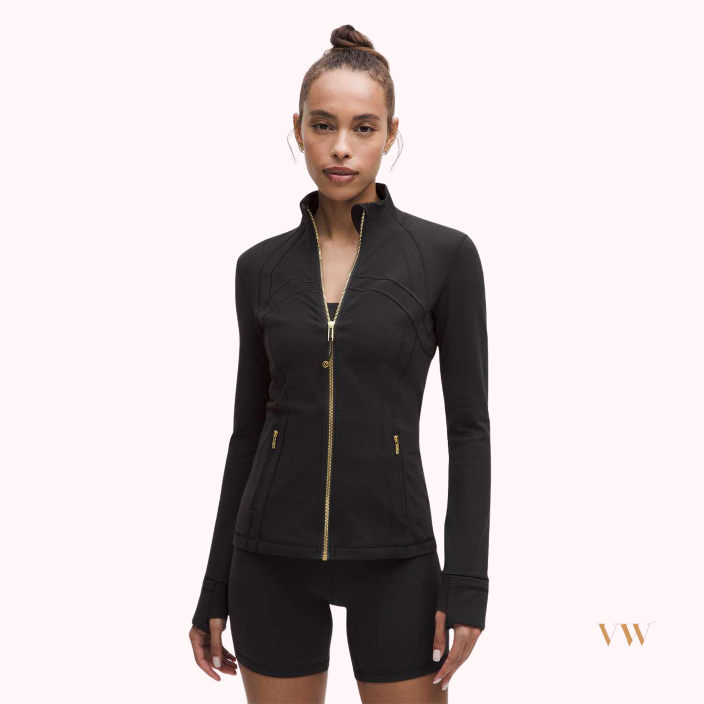 lululemon define jacket nulu black & Gold zipper