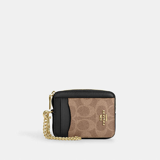 Coach zip card case