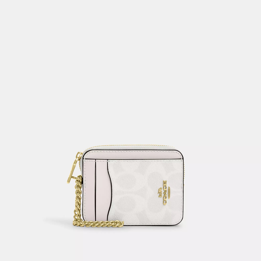 Coach zip card case