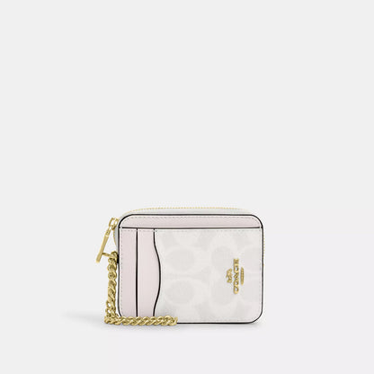 Coach zip card case