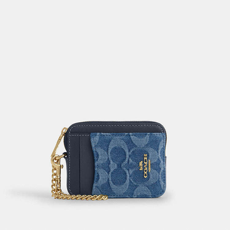 Coach zip card case