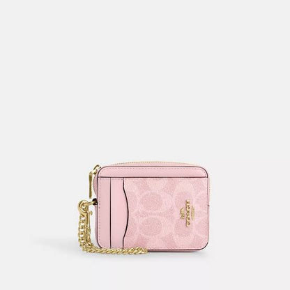 Coach zip card case
