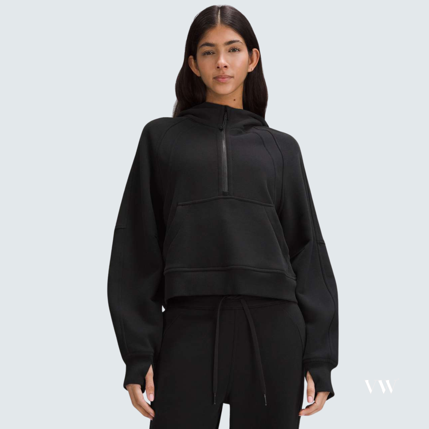 lululemon scuba oversized half zip hoodie gold zipper